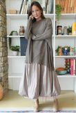 Paloma Pouf Layering Dress Mocha